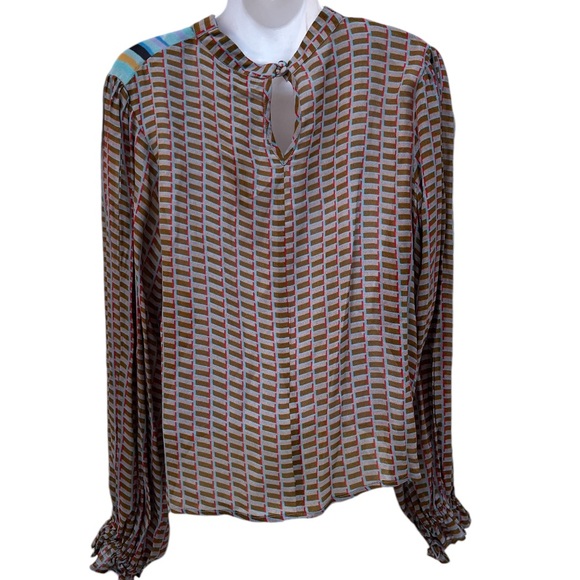 Fall Special Anthropologie Conditions Apply Retro Peasant Blouse XXS NWT - Picture 6 of 16